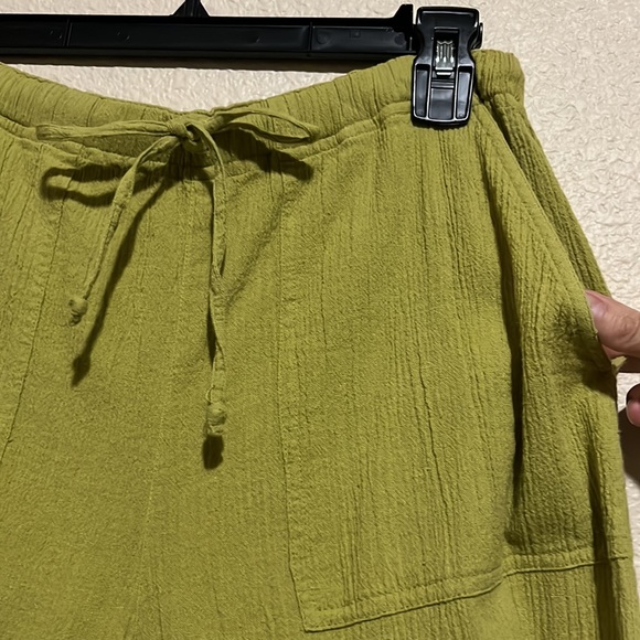 Chicos 100% Cotton Drawstring Pant - Size 1 (M/8) - Picture 2 of 8